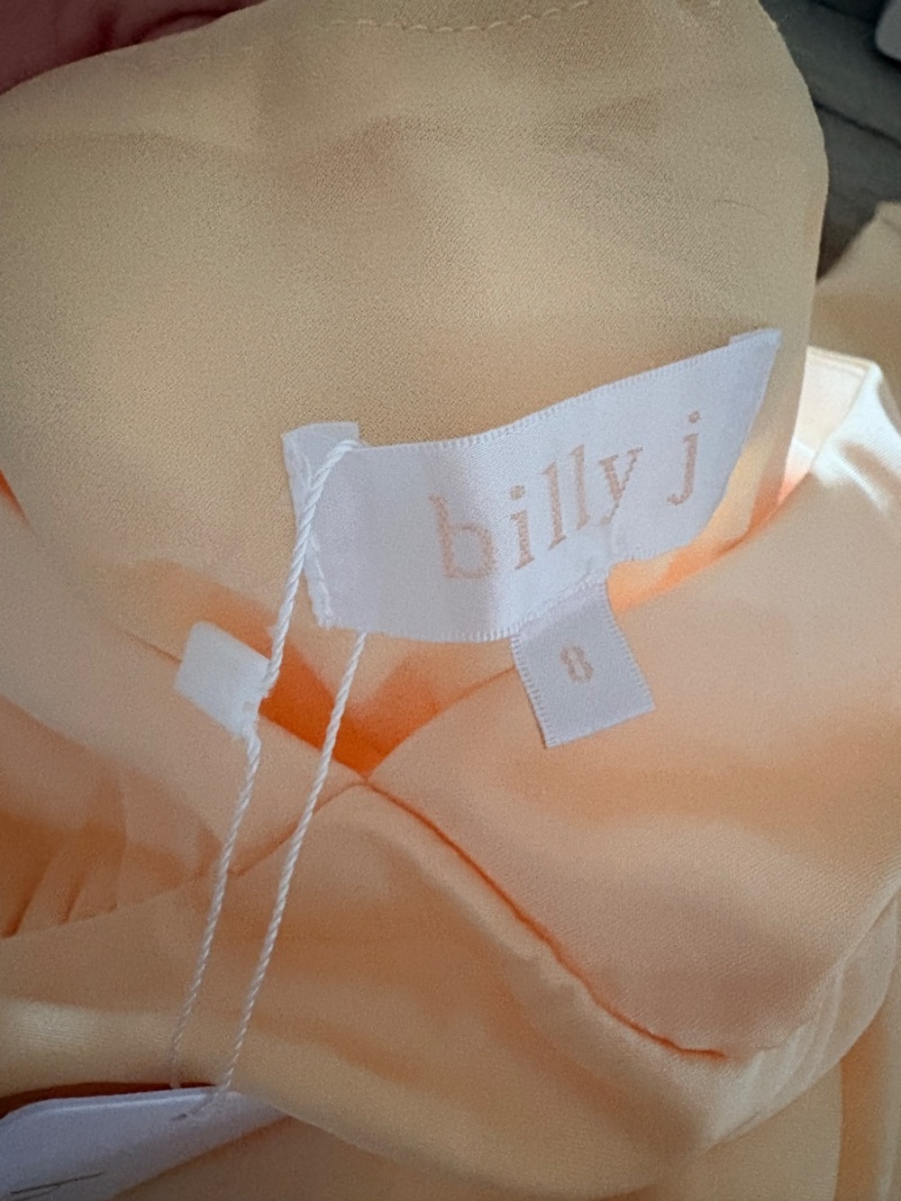 Billy J Ziah Pastel Yellow Satin Maxi Dress - Picture 16 of 16
